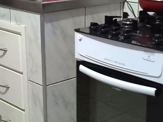 Maid Had Her Ass Used While Washing Dishes.
