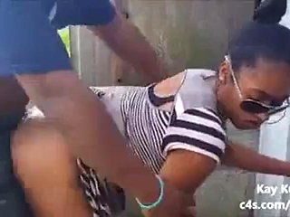 Backyard is empty: Blowjob, Doggy  Amateur Porn