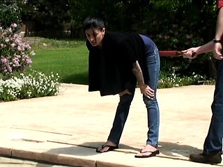 Amateur Outdoor Brunette Masturbates