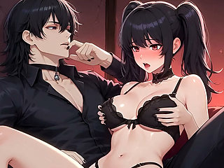 Goth Girl Fan Fucks Rockstar Backstage  - Hentai