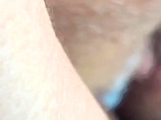 Fat Woman Met Black Man at the Bus Stop, Took Him Home, Jerk off His Cock and Empty His Cum Her Pussy & Used It to Masturbate
