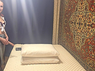 Anastasia Mistress Dominant wife doing BDSM and humiliation with her loser husband strapon homemade