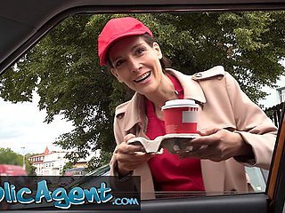 Outdoors smut with heavenly Martin Gun from Public Agent