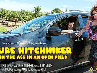 Mature Hitchhicker Gets Fucked In The Ass