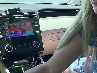 Sneaky Car Handjob with Kody Evans