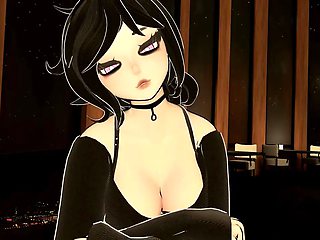 Leyley sucks your dick under a table on a date ( ASMR VR POV Roleplay )