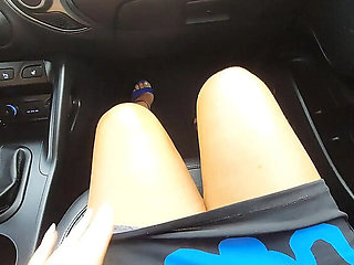 Step Mom Horny Public Car Pussy Rubbing Step Son Taboo MILF