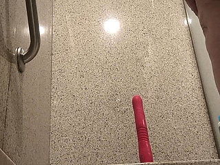 Motel Whore Cowgirling the Pile Cumming From That Dirty Hole