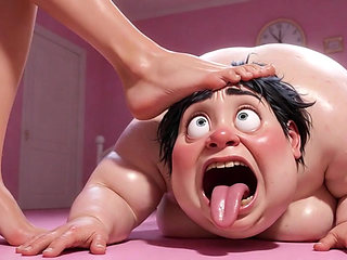 Fat Ugly Woman Degraded - Lick Beautiful Girl's
