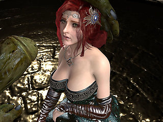 Triss Merigold Fucked and Bred by Giant Green Orc