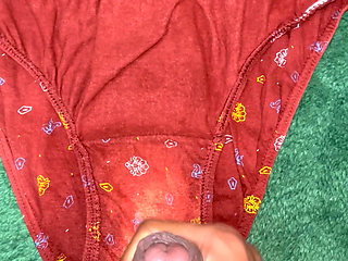 Got rid of the stress by masturbating shakutla dirty panties