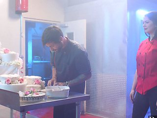 Lusty Alyx and her stud indulge in a wild fuckfest