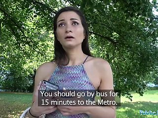 POV clip with hot Valentina Bianco from Public Agent