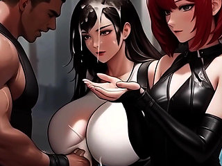 Tifa's Titties Demand Attention On The Midgar Train