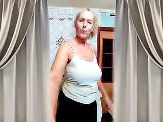 Hot Housewife Lukerya in a Homely Setting