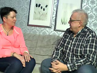 Amateur old couple enjoying sex