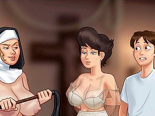 Screams from a big-boobed milf nun in a wild church BDSM scene