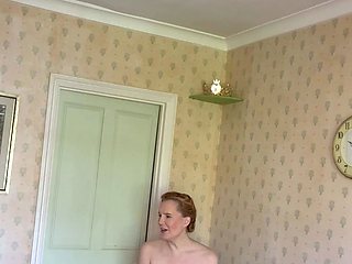 Amateur blondie solo anal masturbation