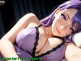 Luna the Sheer Blue Lingerie Slut, New Harem Girl, Bedroom Sex Doggy Blowjob Facial, 4k120