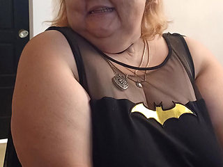 My BF and I All Dresses up as Bat Man and Bat Girl