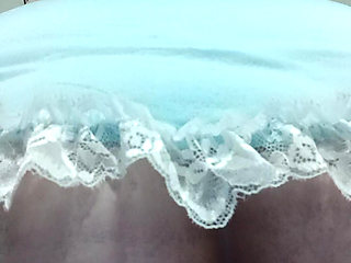 Thick Ass BBW Rides Vibrating Dildo In Maid Lingerie