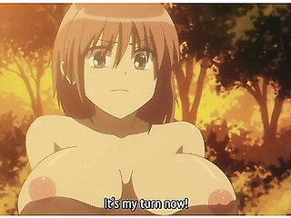 Hentai Anime - Big Boobed Farm Girl Loves Milking Milk From A Big Cock