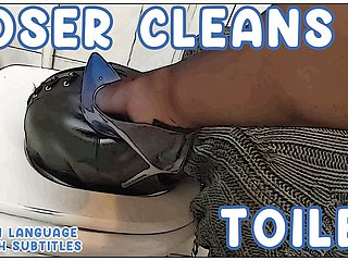 Loser Cleans Toilet - Large preview - English subtitles