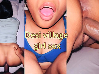 Desi village step sister hard sex in my bed room
