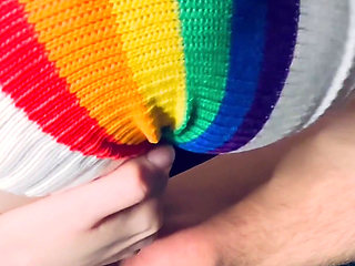 I Sockjob My Stepbrother with Long Socks