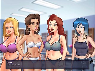 Summertime Saga gameplay featuring a hot college girl and tons of fun in the bathroom