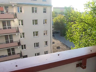 Trying on see-through blouses