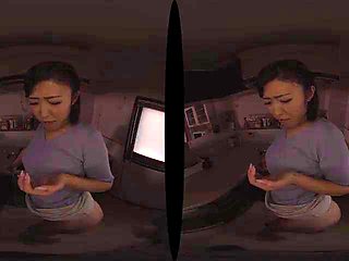 Japanese milf kitchen: Doggy, Big Ass  Asian VR Porn