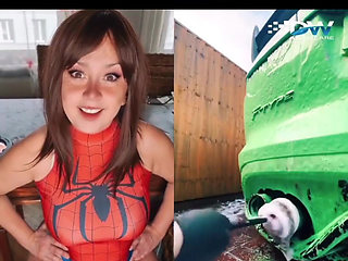 Spidergirl Cleaning the Exhaust Pipe Free