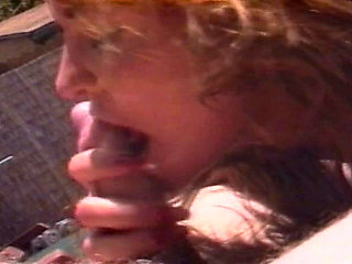 Busty Babe From Germany Sucking Cock at Pool