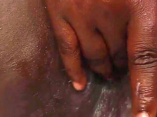 Sexy Ebony Playing with Her Pussy