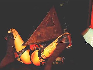 Carrie Burtons Big Clits Cosplay as Horny Pyramid Head