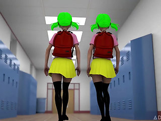 Hentai sex college episode 2 - big titty hentai milf begs for student's cum in front of the whole class!