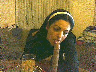 Mature Slut Sucking Big Dildo
