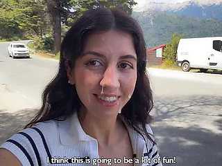 Public Beach Cumwalk and Risky Outdoor Sex