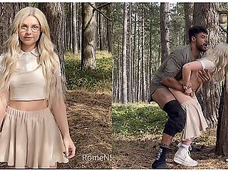 Creampie In The Forest Pounding A Cutie Until Her Legs Shake