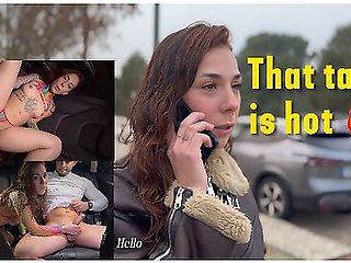 Morena rides the taxi driver with wet heat