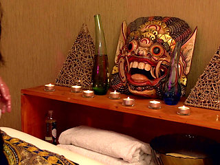 Sexy Masseur Massages Huge Cock, Fucks and Cumshot