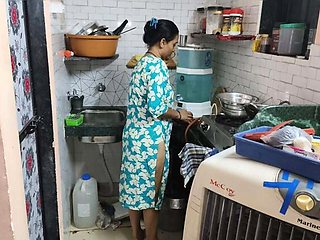 Hot Indian Bhabhi Sagita Sharm Face Fucked Hard in Kitchen - Desi Sex 4K