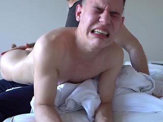 Twink shows-off his freshly shaved cheeks