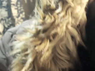 Milfycalla- a Lot of Cum on Brown Fur Hooded Puffer Jacket