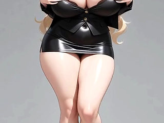 AI-Generated Busty Women in Lingerie & High Heels Ultra Realistic