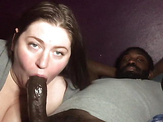 BBW Enjoying Licking and Slurping Some Chocolate