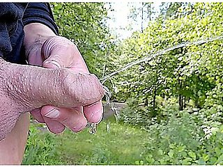 Holding His Dick During Pee And Wetting My Fingers Compilation