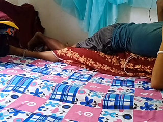 Dripping Bhabi Lovely snuggles her wet pussy against Devar hard cock