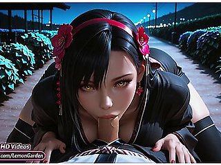 Tifa Night Secrets Of The Lewd Garden. Ai Generated 3d Hentai With Car Toon, Tifa Lockhart And Final Fantasy